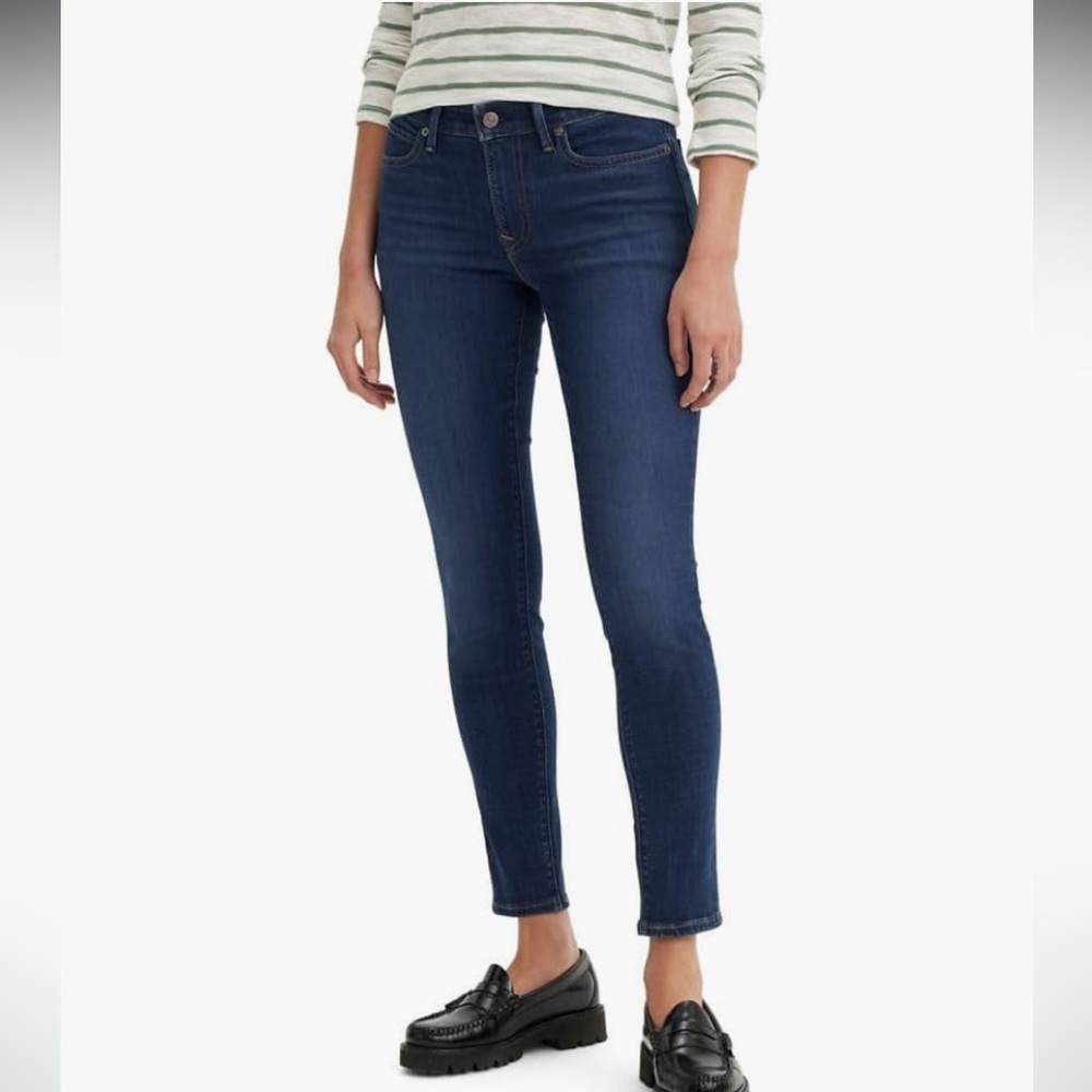 Levi's 711 Blue Skinny Jeans High-Waisted
